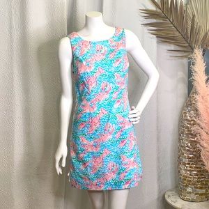 Lilly Pulitzer Lobstah Roll Delia Shift Dress Sz 2